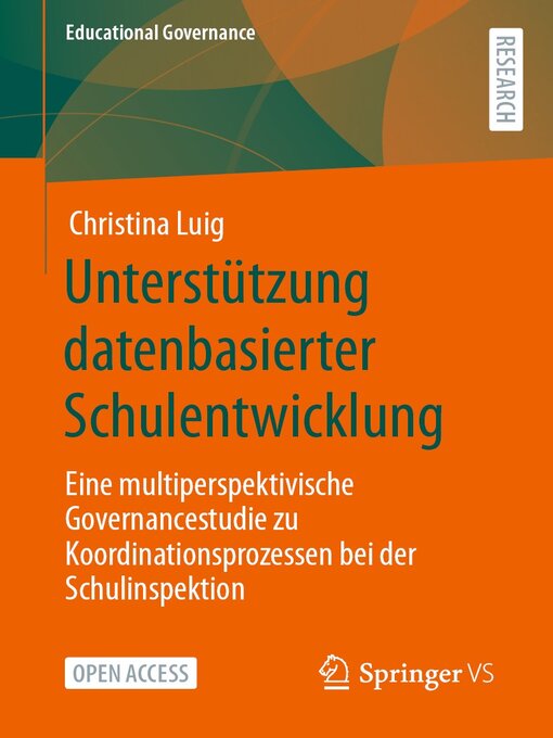 Title details for Unterstützung datenbasierter Schulentwicklung by Christina Luig - Available